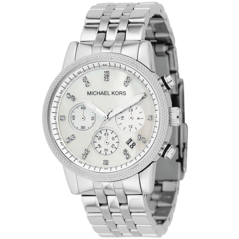 MK Ritz Mother of Pearl Chronograph Watch MK5020
